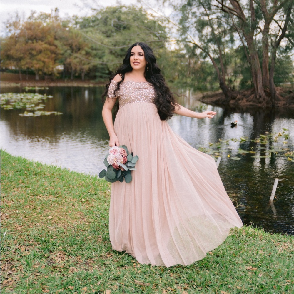 Maternity glam dress
